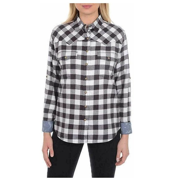 JACHS Girlfriend Tops - Jachs Girlfriend Flannel Shirt
